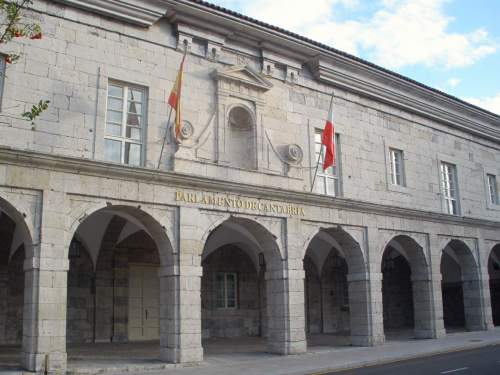 Sede del Parlamento de Cantabria, en Santander.